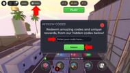 Enter active codes precisely in the text box (Image via Roblox)